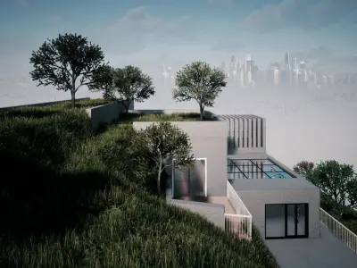 House design hill 3D model