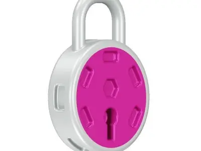 Toddler Lock Toy 3D model