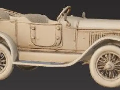 Historical Classic Car 3D Model 1910s 30s 3D print model