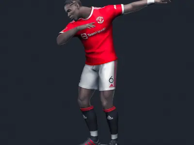  Paul Pogba 3D Printable 3 3D print model