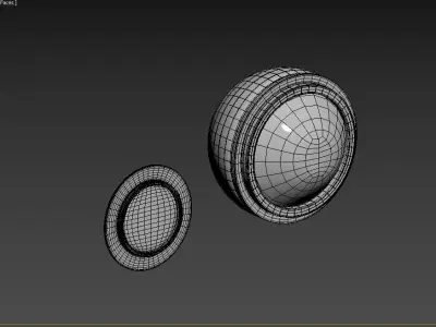 car headlight  3D model