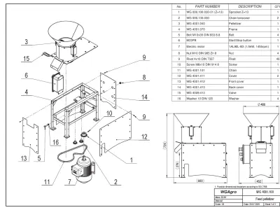 WG 4001 - Feed pelletizer - Granulator 3D model