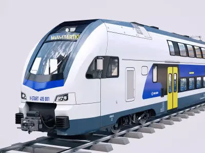 Stadler KISS Double Deck Train 3D model