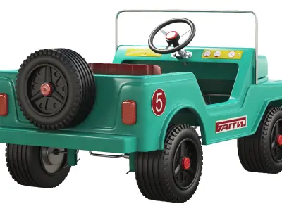 Pedal car Buggy 3D model