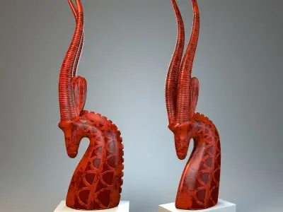 Sculpture Antelope 3D model