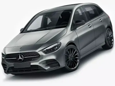 Mercedes B-class 2019 AMG line 3D model