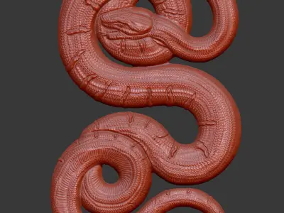 Snake 3D print model