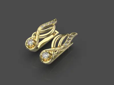 Womens  earrings 3D print model