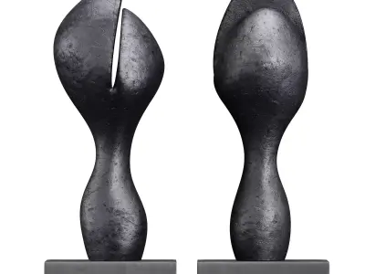 Sculptures of Abstraction Split Fruit 2008 3D model