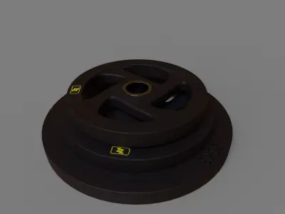 Barbell Plates Free 3D model