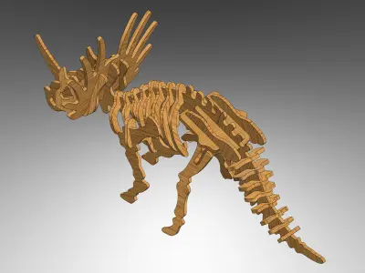 CNC Ready - DINOSAUR 3D model