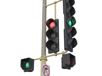 Traffic Lights 3D model