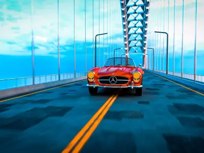 Blender car animation render ready car animation  Free 3D model