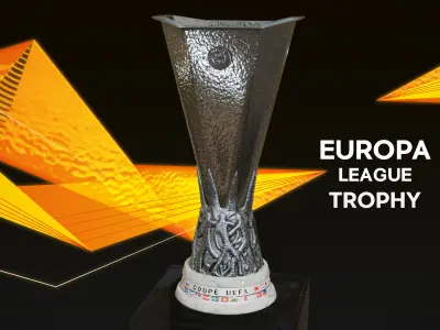 UEFA Europa League Trophy Low-poly 3D model
