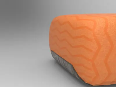 Masty Stool Low-poly 3D model