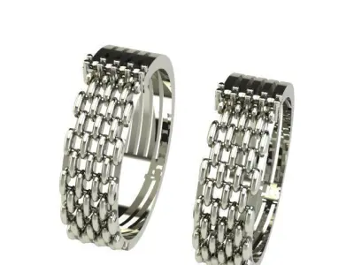 Wedding band ring  3D print model