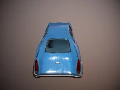 Cartoon Car Low-poly 3D model
