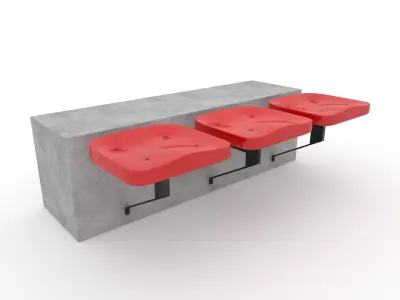 Stadium Seats 6 3D model