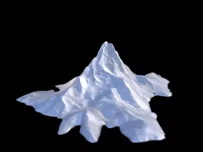 Mount Elbrus mountain 3d Model 3D model