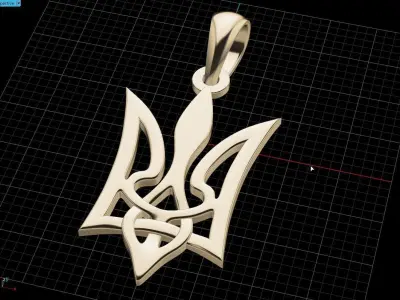 Ukrainian Trident 3D print model 19