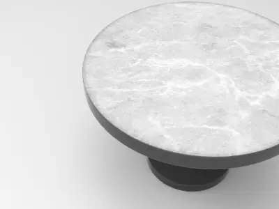 Shino Dining Table Low-poly 3D model