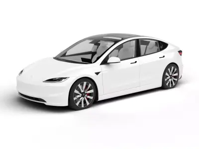 Tesla Model 3 2024 3d model 3D model