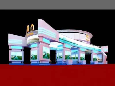 Exhibition - Area - 24X10-3DMAX2009-014 3D model