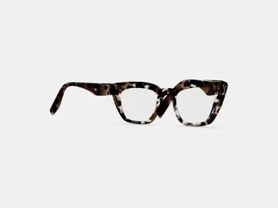 Lorena Eyeglasses in Black Currant Tortoise 3D model