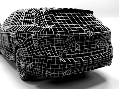 TOYOTA AVENSIS TOURING Low-poly 3D model