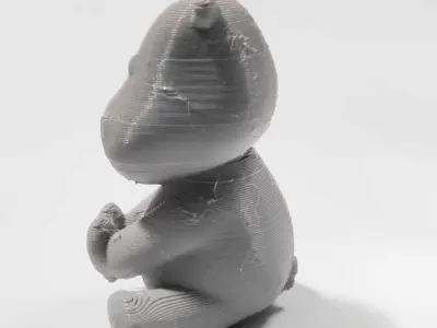 Cute Hippo Heart - Valentine Day 3D print model