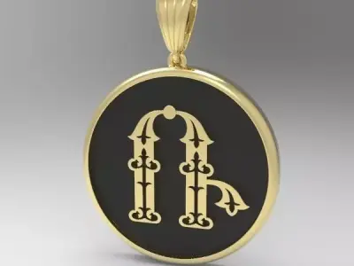 Decorative Letter R 3D print model