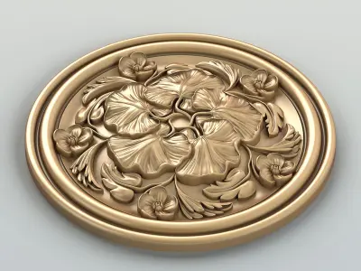 Round rosette 044 3D model