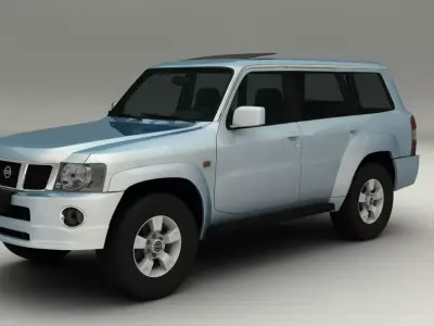 Nissan Patrol Low-poly 3D model