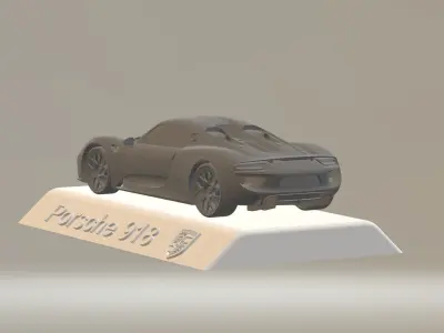 PORSCHE 918 CAR 3D PRINTING STL FILE 3D print model