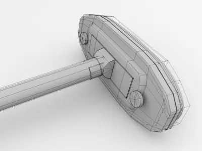 Curling Broom 3D model