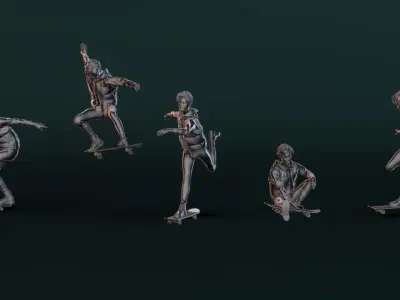 Skateboard Boy 3D model