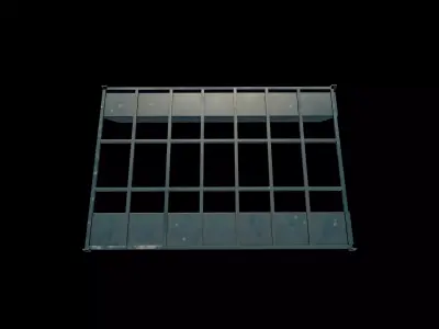 pontoon boat frame 3D model