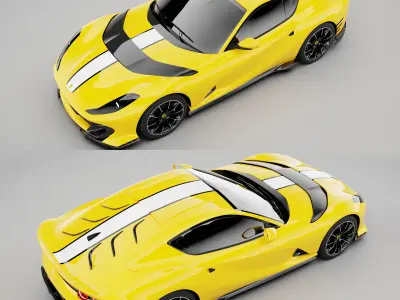 Ferrari 812 Competizione 2021 3D model