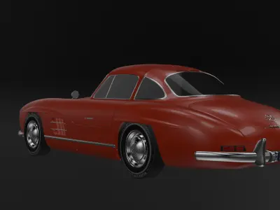 Mercedes-Benz 300 SL Highly Detailed 3D Model 3D model