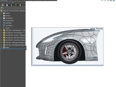 370Z Z34 Front Assembly Exterior Surfaces - 3D Laser-Scanned 3D model