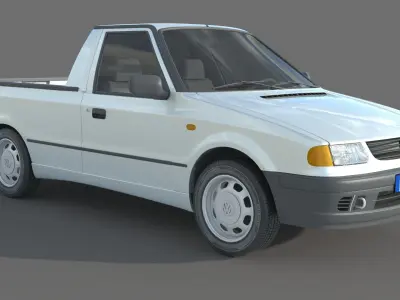 Volkswagen Caddy Pickup MK2 3D model