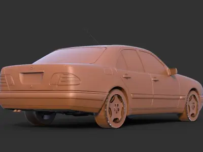 Mercedes-Benz W210 3D print model