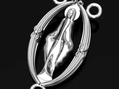 Rosary Centerpieces with a Cutout Design 3D print model