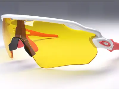 Oakley Radar EV Path sunglasses Low-poly 3D model