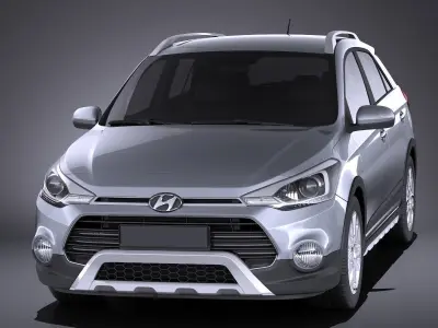 Hyundai i20 Active 2017 VRAY 3D model