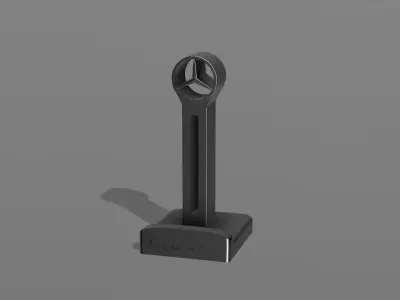 Mercedes headphone stand 3D print model