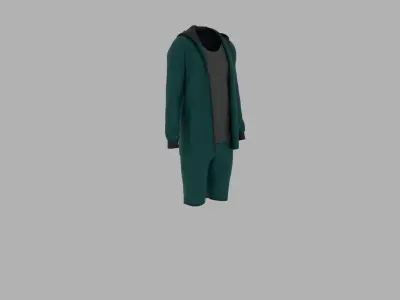 Sport Suit Low-poly 3D model
