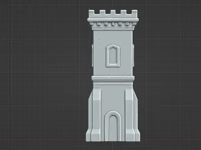 Medieval Watchtower Low-poly 3D model order