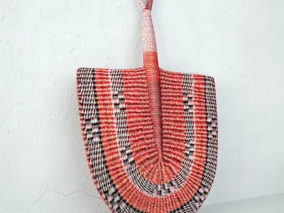 African Handwoven Fan 32 3D model