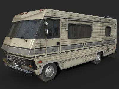 RV Motorhome Low-poly 3D model